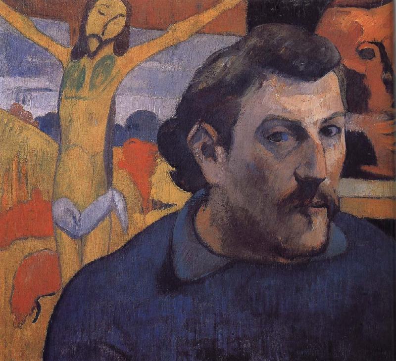Paul Gauguin Yellow Christ's self-portrait Sweden oil painting art